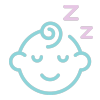 Sleeping baby icon