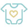 Baby shirt icon